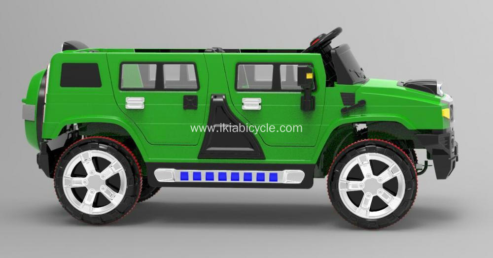 Ọkọ ayọkẹlẹ itanna Green Color Ride lori ọkọ ayọkẹlẹ